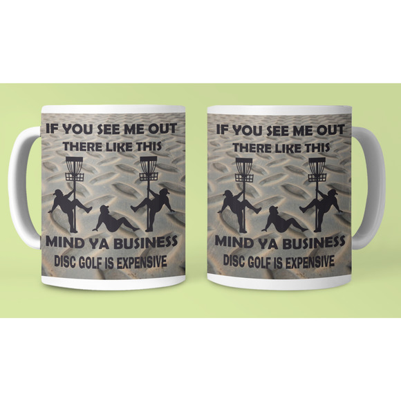 Coffee Mug DISC GOLF FUNNY Stripper Man Novelty Cup Gift For Men Him - Picture 8 of 9